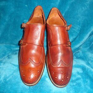 Johnston & Murphy Leather Monk Shoes 13M